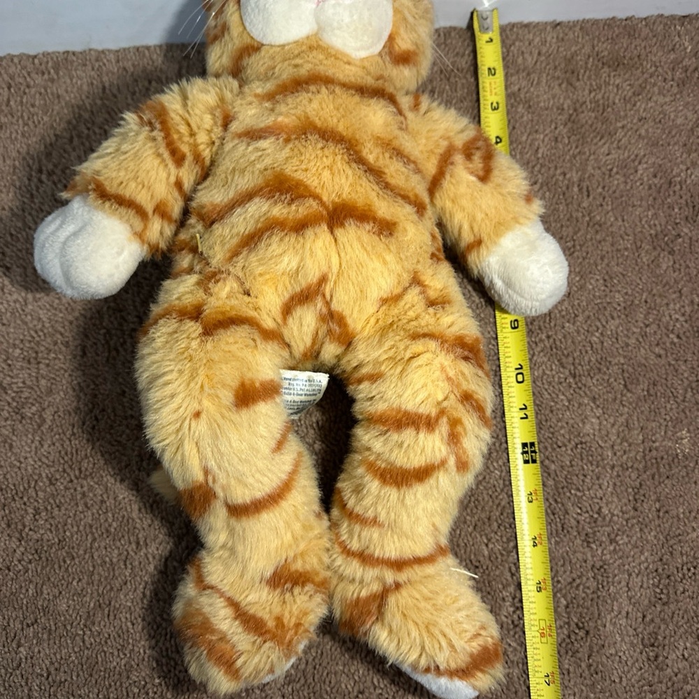 Build A Bear BABW Vintage Tabby Cat Plush Stuffed Animal Orange Stripes Retired - Picture 12 of 12